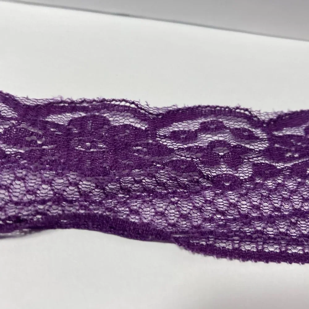Purple Floral Lace Ribbon Crafts Trim 2